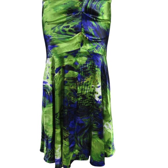 VTG Xscape 8 STRAPLESS Mermaid Jeweled Trumpet Prom Formal Purple Maxi Dress - Picture 4 of 12